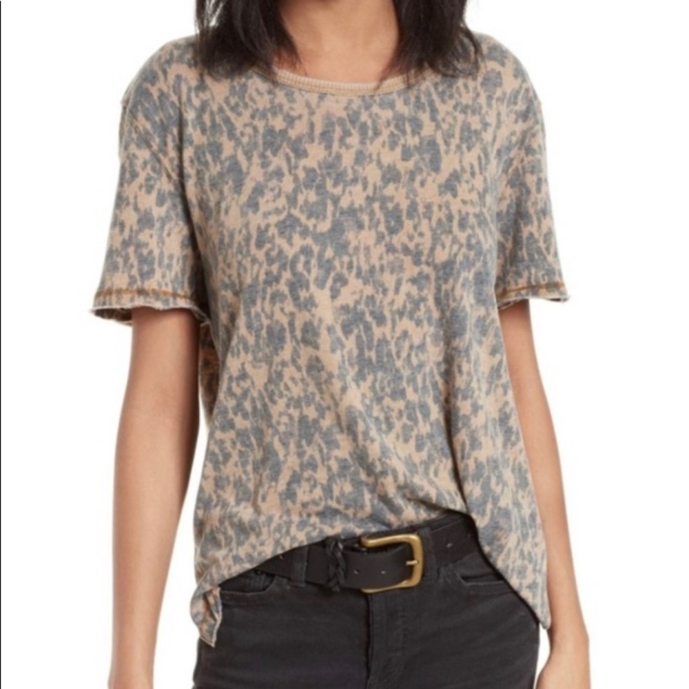 Free People We The Free Tourist Leopard Print Tee